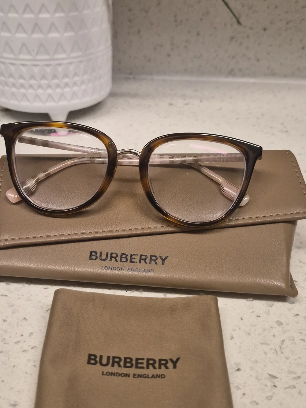 Burberry Women's Tortoiseshell Optical Glasses - Brown